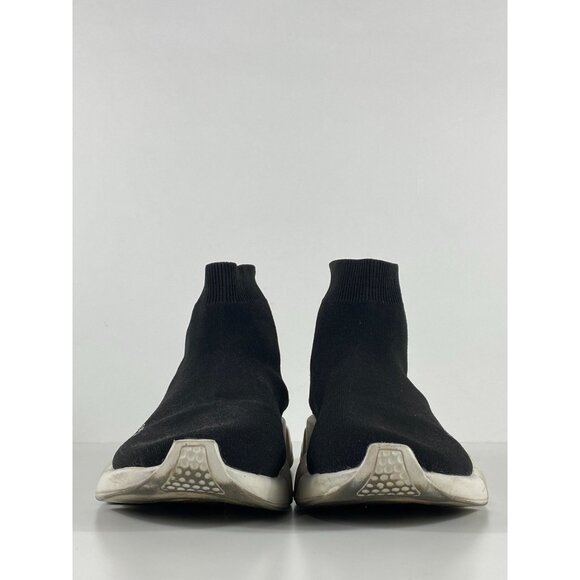 Balenciaga Speed Trainer Sneakers Black/White Men's C366 - Picture 3 of 8